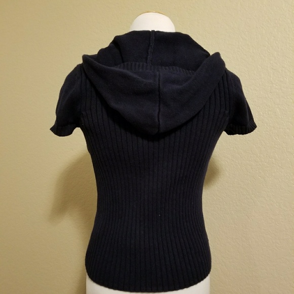 Ralph Lauren sweater/hoodie/blue/cropped sleeve - Picture 5 of 8